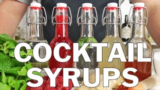 5 x Essential syrups for making cocktails [upl. by Harms775]