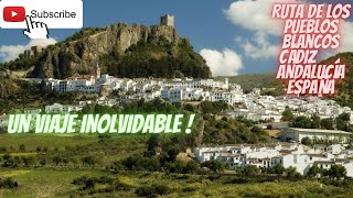 RUTA DE LOS PUEBLOS BLANCOS de CÁDIZ UNO DE LOS VIAJES MÁS ATRACTIVOS y ESPECTACULARES DE ESPAÑA [upl. by Aikkin781]