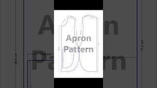 Apron pattern sewing designer drawing [upl. by Ahsikram]