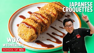 CRISPY Potato Croquette Recipe Korokke [upl. by Helbonnah]