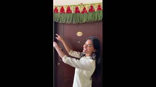 SIMPLE TOURAN MAKING DECORATION FOR DIWALI [upl. by Malo692]