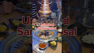 Unlimited Samgyupsal Cheese Sauce and Side dishes at Chef Baboy [upl. by Hebbe]