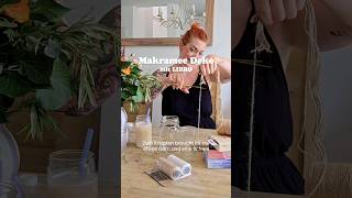 super easy makramee diy 🧵🌿 diy makramee summerdecor diycrafts [upl. by Lyle]