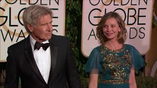 Calista Flockhart Fashion  Golden Globes 2016 [upl. by Dorca]