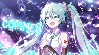 Nightcore  Copines Lyrics AYA NAKAMURA [upl. by Earla108]