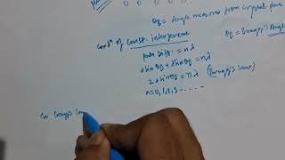 X Ray diffraction amp braggs law [upl. by Abbi]