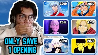 SAVE 1 ANIME OPENING for EACH YEAR 20002024 [upl. by Assirrec]