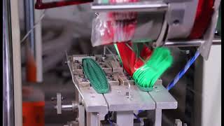 Making Brooms with MEIXIN Industrial 2 Axis Brush Tufting Machine [upl. by Graehl12]