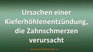 Kieferhöhlenentzündung Zahnschmerzen [upl. by Amadeo]