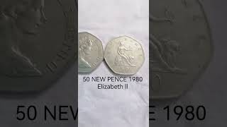 50 NEW PENCE 1980 Elizabeth ll عملات بريطانية [upl. by Mehsah]