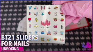 BT21 Sliders for nails by BTS TOWN [upl. by Nevs]