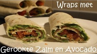 Wraps met Gerookte Zalm en Avocado [upl. by Shakespeare167]