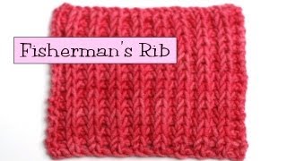 Fancy Stitch Combos  Fishermans Rib [upl. by Irod]