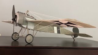 Build Log RC Fokker Eindecker 2034quot Span [upl. by Idur]