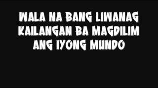 anino mo with lyrics by slapshock [upl. by Silenay]