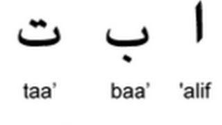 Arabic Alphabet Recognizing Memorizing and Pronouncing  Section 1  Lesson 1 [upl. by Llerut615]