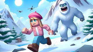 Fugindo do YETI ⛄ Roblox  Paris Pink Blox [upl. by Sitrik]