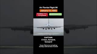 Air Florida Flight 90 Cockpit Recording  Crash Animation  Real Audio [upl. by Lledal]