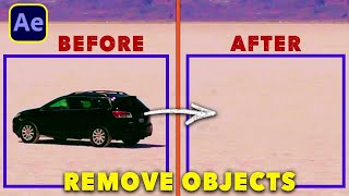 Content Aware Fill in After Effects  Remove or Erase Objects from Videos aftereffectstutorial [upl. by Forsyth]