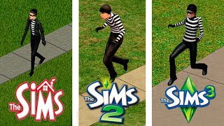 ♦ Burglars ♦ Sims1 vs Sims2 vs Sims3 [upl. by Otrebliw]