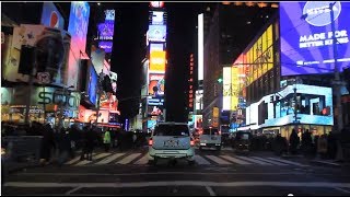 Midtown Manhattan Holiday Night Tour feat Times Square 34th St amp 5th Ave [upl. by Esihcoc676]