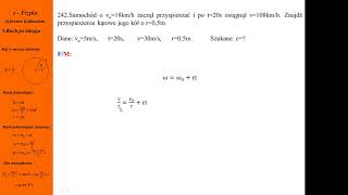 242Fizykamax ruch po okręgu  Opóźnienie kątowe [upl. by Airahs]