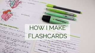 HOW I MAKE FLASHCARDS [upl. by Eliades]