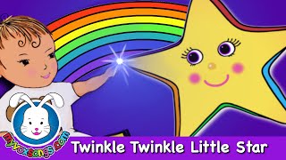 Twinkle Twinkle Little Star🌟 Nursery Rhyme with Lyrics 🌟 Twinkle Twinkle Lullaby by MyVoxSongs [upl. by Landan765]