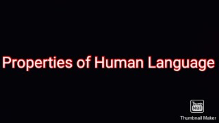 Displacement Arbitrariness Cultural Transmission ProductivityDuality Linguistics BS English 1st [upl. by Enenej]