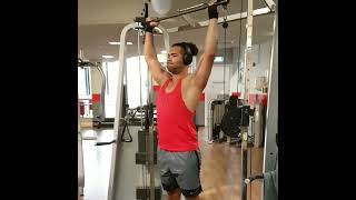 Cable Bar Military Press gymtips personaltrainer shoulderworkout [upl. by Tseng]