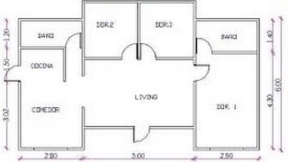 PLANOS DE CASAS CON MEDIDAS [upl. by Demetris]