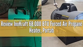 Review InoKraft 68000 BTU Forced Air Propane Heater Portable Garage Heater Adjustable Liquid Prop [upl. by Hcone180]