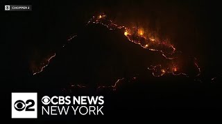 New Jersey wildfire still burning after over 24 hours [upl. by Teriann248]