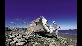 Das Geisterschiff vom Zollenspieker Obdachloser setzt Boot auf einen Damm und verschwand [upl. by Stoddard]