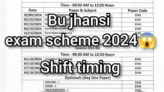 Bu jhansi examination scheme 2024  bu jhansi bed med beled exam scheme 2024  bu jhansi exam date [upl. by Sabir]