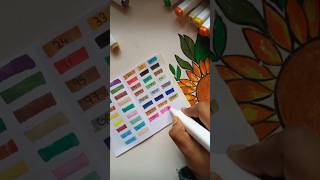 Relaxing colouring with art markers part 2🌈 art relaxing satisfying funny loveshorts [upl. by Adimra642]