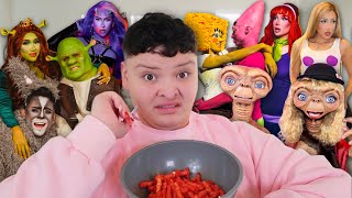 REACTING TO CELEBRITIES amp INFLUENCERS HALLOWEEN COSTUMES🤨 [upl. by Ninehc]