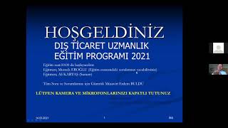 Dış Ticaret Uzmanlık Eğitimi Dış Ticarette Ödeme Şekilleri ve Akreditif [upl. by Haggi774]