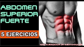 5 Ejercicios EFECTIVOS para Abdomen Superior [upl. by Aehtla]