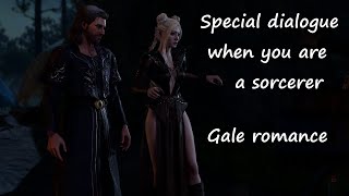 Special interaction with Gale when you are a Sorcerer  Act 1 Gale romance [upl. by Nnaarat]