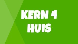 Leren Lezen Eerste Leerjaar  Woorden flitsen  Veilig en Vlot Kern 4  Huis [upl. by Ymia]