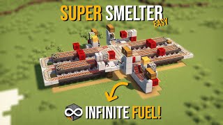 Minecraft BEST Super Smelter 121  NEW  20K ITEMS PER HOUR [upl. by West]