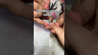 APLICACION DE ACRILICO 3 perlas💖 music beauty nailsart compartes suscribete cover love [upl. by Aed]