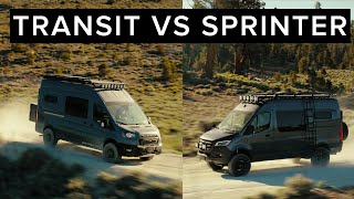 Ford Transit Trail Van vs Mercedes Sprinter Van  Camper Comparison [upl. by Mendy]