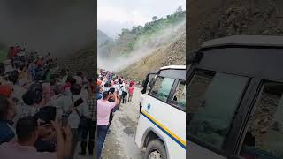 Landslide ।। youtubeshorts landslide uttarkashi [upl. by Darlene]