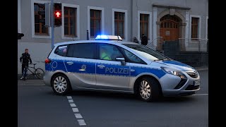 Polizei Greiz Absicherung einer Demo [upl. by Goldarina846]