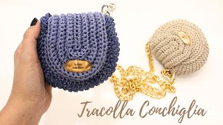 TUTORIAL Tracolla Conchiglia uncinetto [upl. by Aken]