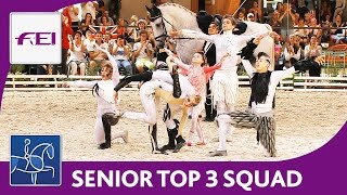 Top 3 Squad Senior  World Championships Vaulting 2016  Le Mans [upl. by Anelrats]