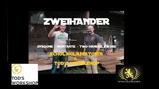 Zweihander twohanded sword recreation by Tods Workshop [upl. by Lemhaj]