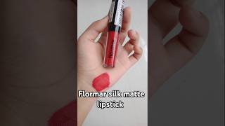 Flormar silk matte liquid lipstick review swatch  Bride Red liquidlipstick makeup [upl. by Airahs154]